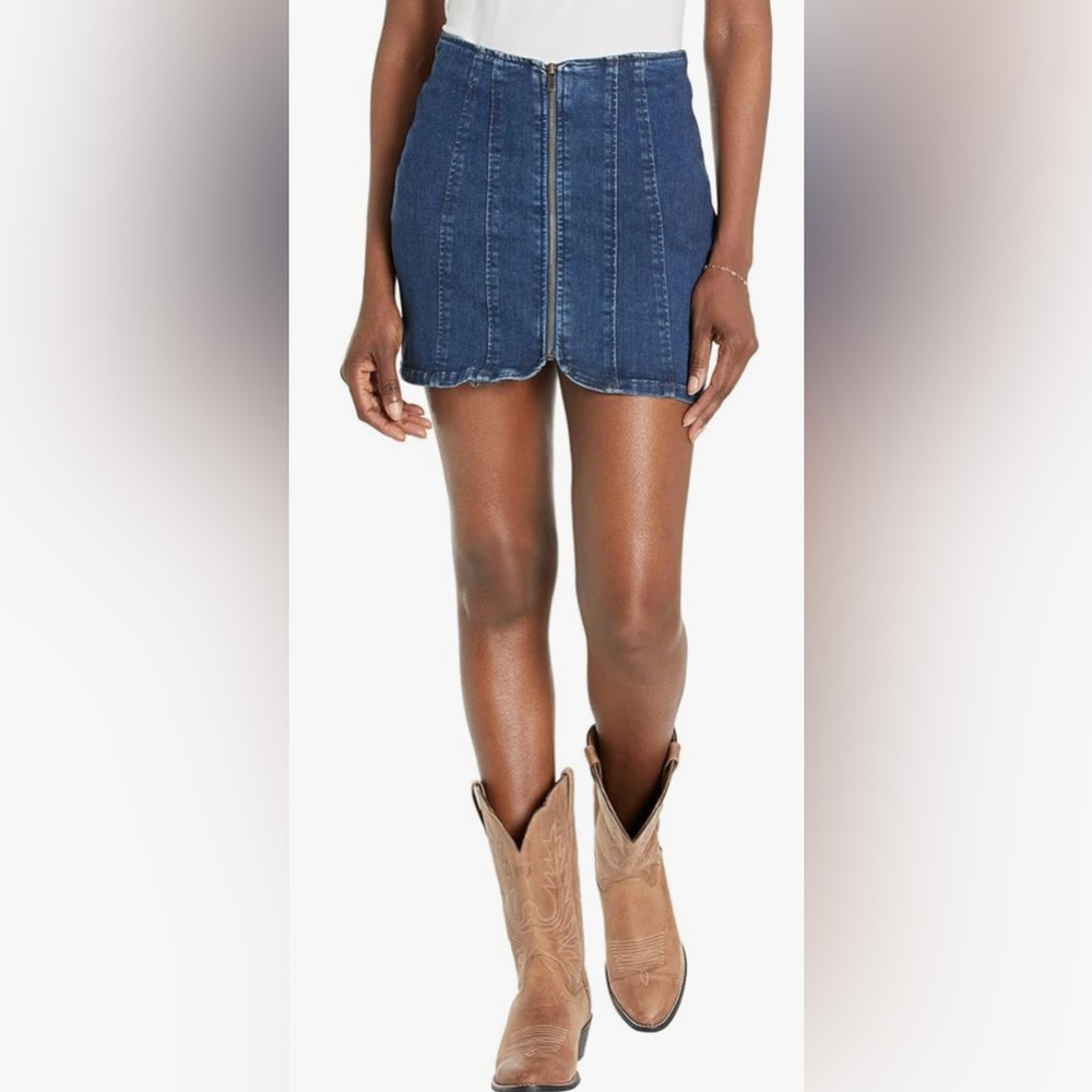 We the free Layla denim mini skirt